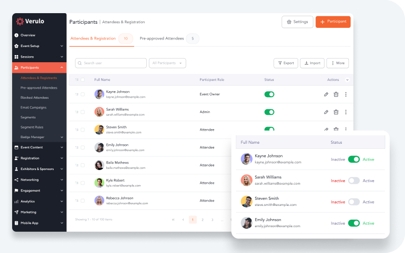 Attendee Management