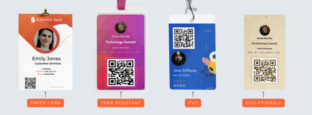 types of badges vfairs supports